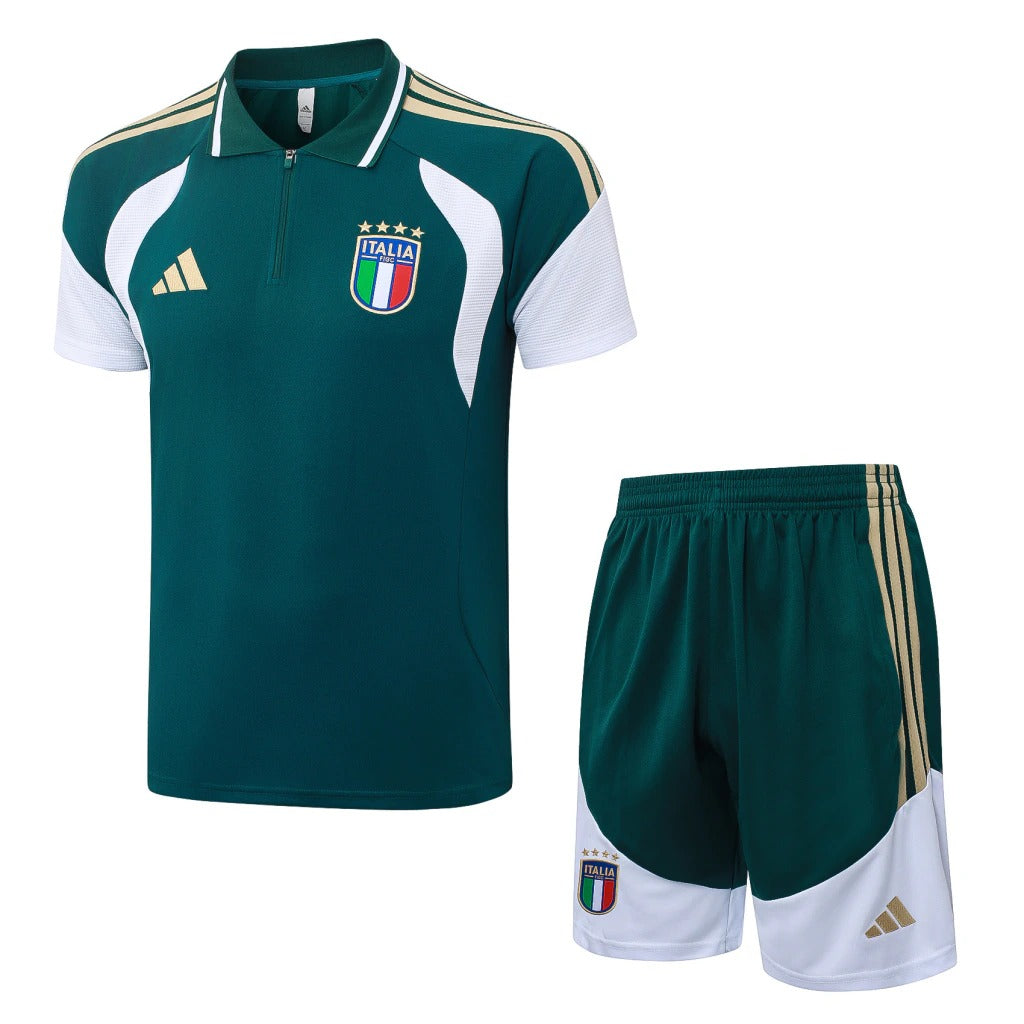 Conjunto Adidas Treino Itália 2026/27 Polo Verde