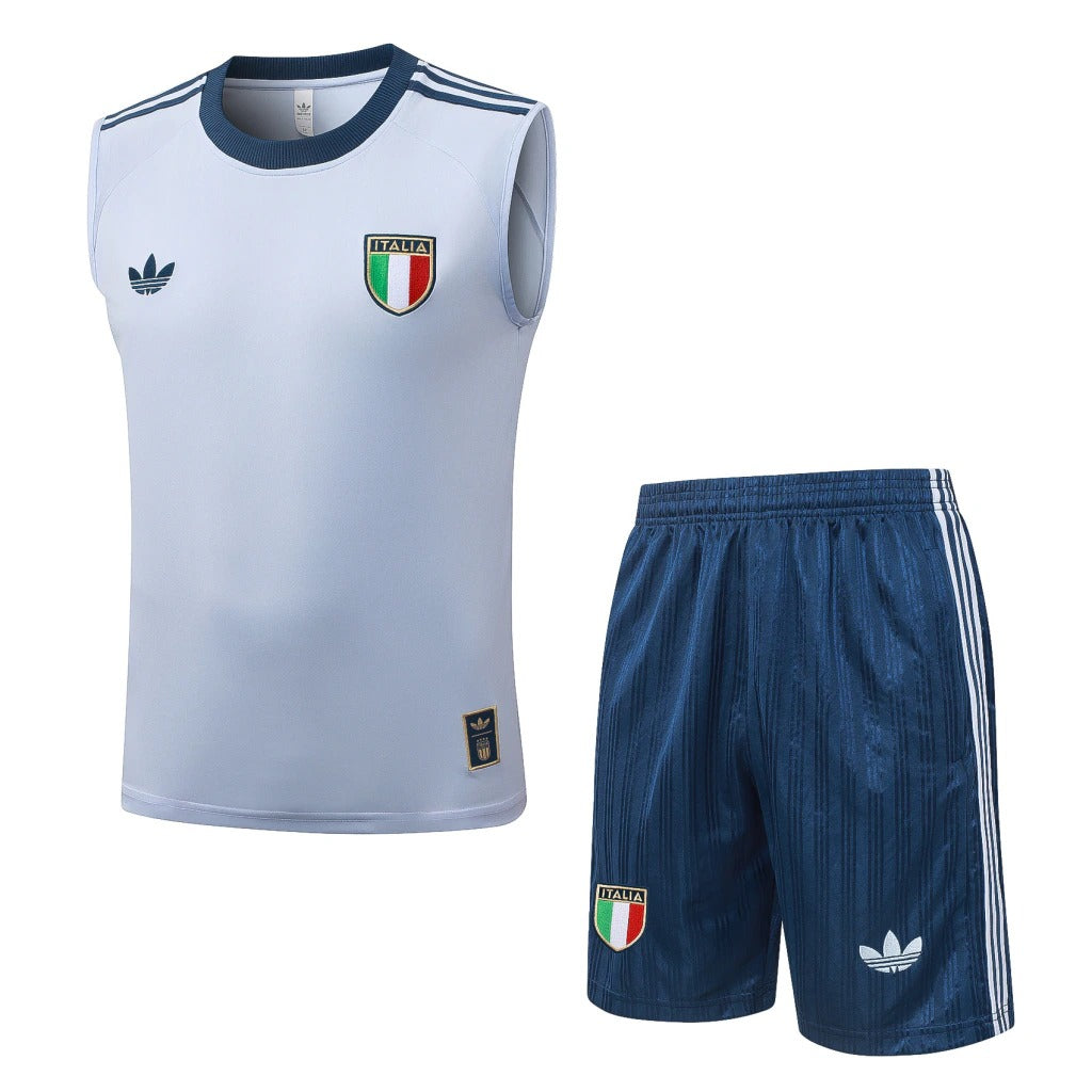 Conjunto Adidas Treino Itália 2026/27 Regata Branca Originals