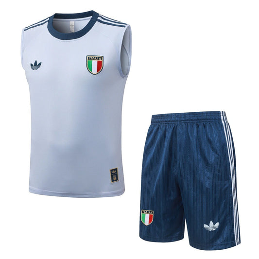 Conjunto Adidas Treino Itália 2026/27 Regata Branca Originals
