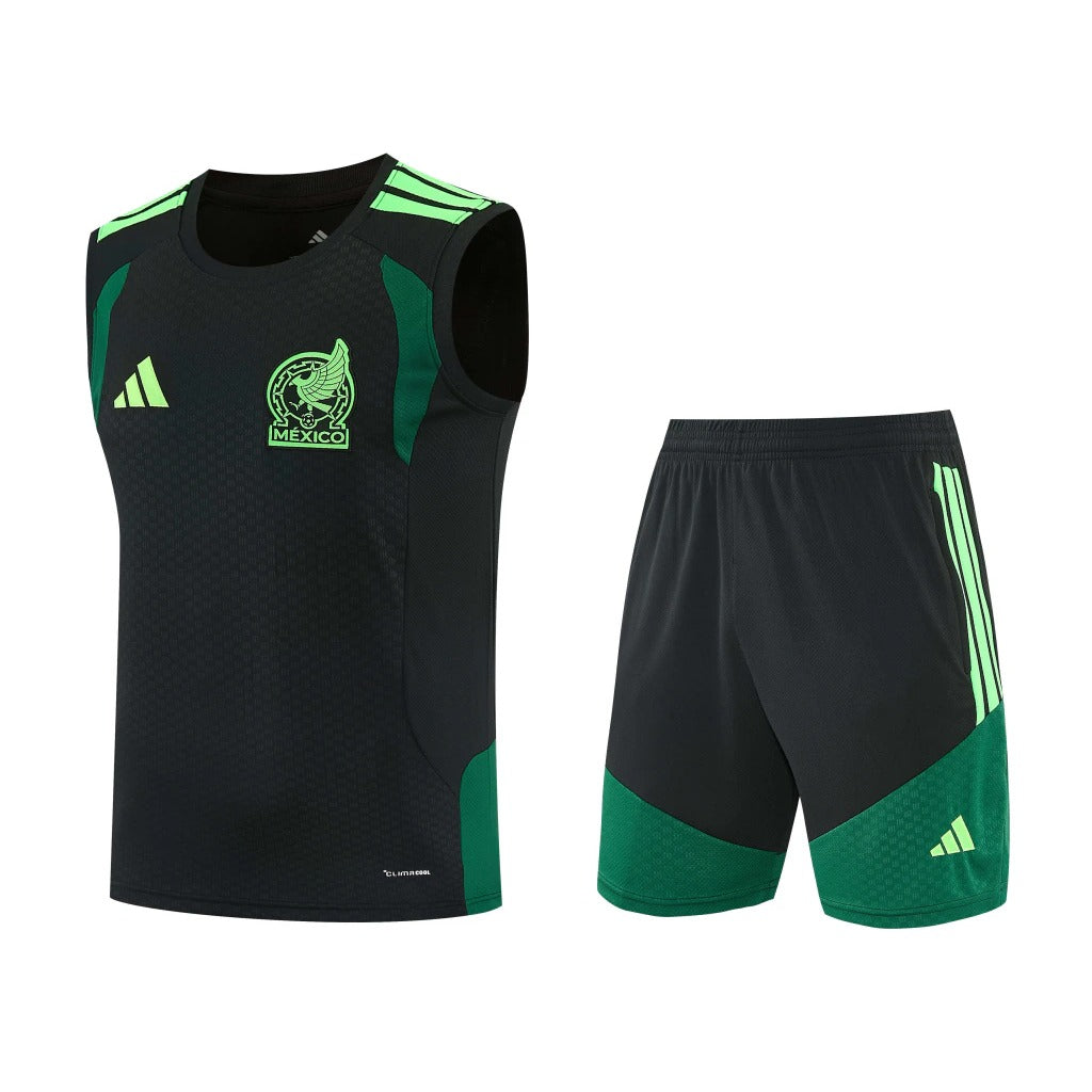 Conjunto Adidas Treino México 2026/27 Regata Preta