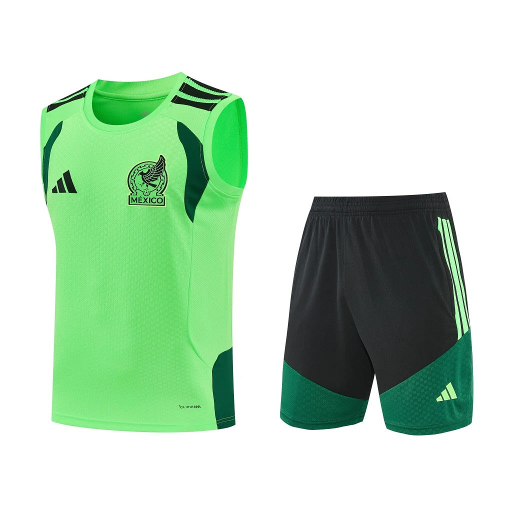 Conjunto Adidas Treino México 2026/27 Regata Verde