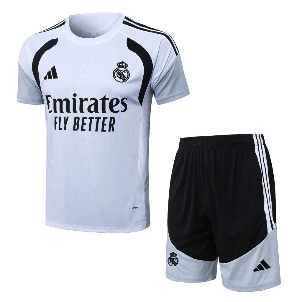 Conjunto Adidas Treino Real Madrid 2026/27 Branco