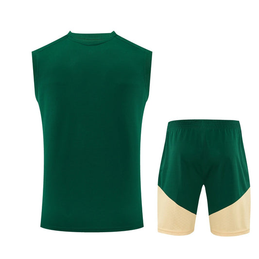 Conjunto Adidas Treino Real Madrid 2026/27 Regata Verde