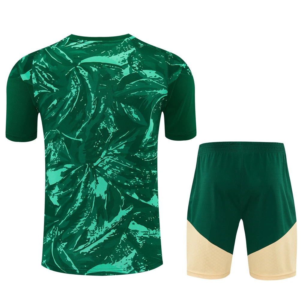 Conjunto Adidas Treino Real Madrid 2026/27 Verde Estampado